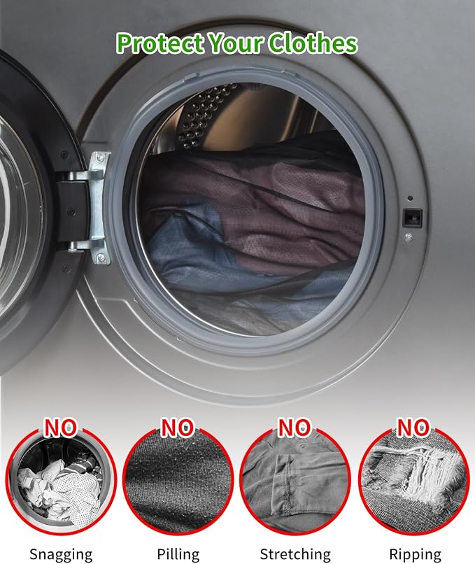 OTraki 2 Pack Mesh Laundry Bags 16X20 inch Durable Laundry Garment Bag | Mesh Large Lingerie Wash Bags Zippered Garment Washing Net for Underwear Hosiery Blouse Sweater Dress