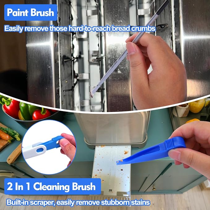 Toaster Cleaning Brush Set,5 Pcs | Cleaner Supplies Tools kit for Toasters 2 Slice/ 4 Slice Accessories(Excluding Toaster)