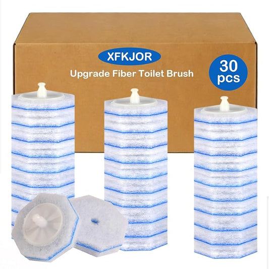 30 Count Toilet Bowl Wand Refills for Clorox - Upgrade 3-Layer Thickened Toilet Bowl Brush Compatible with Clorox Toilet Brushes, Toilet Bowl Cleaners with 5X Cleaning Power, No Falling Apart