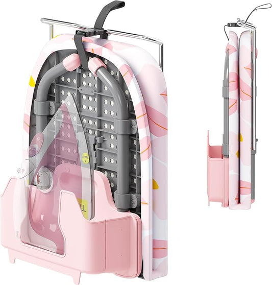 Small Ironing Board, Tabletop Iron Board with Iron Rest & Holder | 12 x 32 inchs, Mini Iron Board with Iron Rest, Non-Slip Feet, Suitable for Laundry Rooms, Bedrooms, Dormitories, Travel