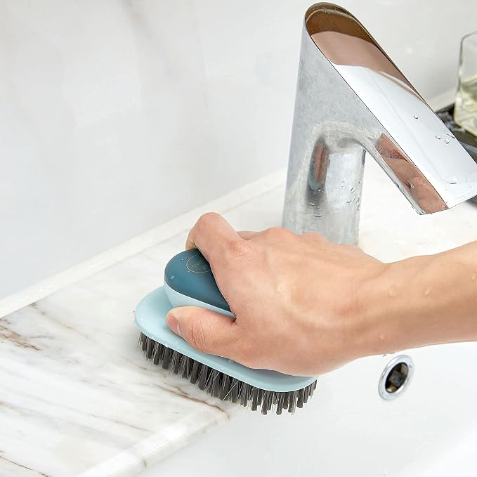 Laundry Brush Shoe Brush Shoe Cleaning Brush Scrub Brush for Stains,Household Cleaning Clothes Shoes Scrubbing,Household Cleaning Brushes Bathroom Ergonomics Grip Easy Hold Pack 2