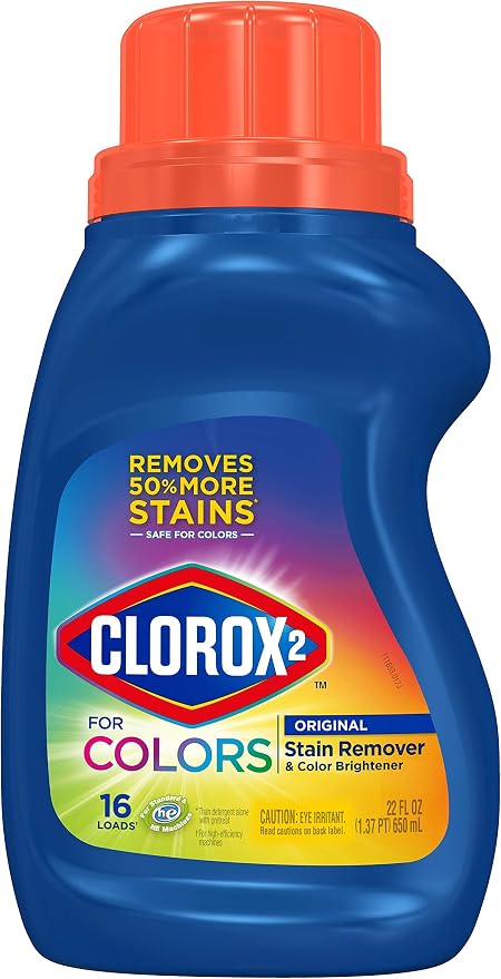 Clorox 2 for Colors - Stain Remover and Color Brightener, 22 Ounces (Packaging May Vary) | 22 Ounces (Packaging May Vary)