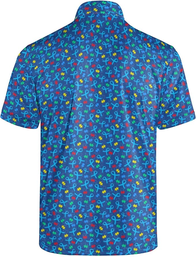 Polo Shirts for Men Moisture Wicking Mens Polo Shirts Patriotic Shirts for Men