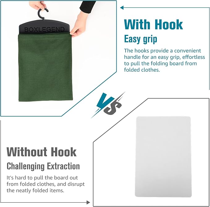 BoxLegend Shirt Folder Board Durable Clothes Folding Board with Hook | T-Shirt Folder for Easy and Fast Laundry