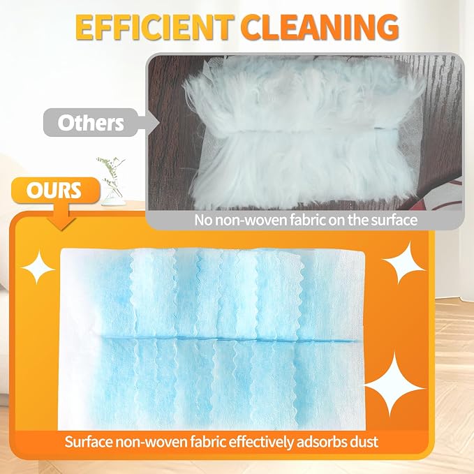 30 Count Electrostatic Duster Refills Compatible with Swiffer Duster, Multi-Surface Dusting Refills, Microfibre Dusters for Cleaning, Unscented