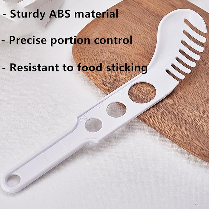 Spaghetti Measurer Tool Spoon Pasta Ladle Tool for Cooking, Multifunctional Kitchen Spaghetti Utensil for Restaurants Homes Hotels