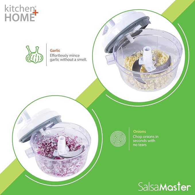 Salsa Maker, Food Chopper, Mixer and Blender - Salsa Master Manual Food Processor