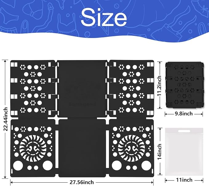 BoxLegend Shirt Folder Board V3 with Shirt Bags Zipper 11x14 inch 100 PCS | Shirt Packaging, Frosted, Shipping Bags with Handle