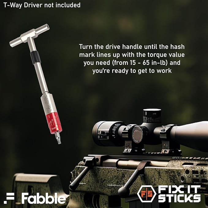 Fix It Sticks 15-65 Inch Lbs All-in-One Torque Driver Bundles with Fix It Sticks 6-25 Inch Lbs Mini All-in-One Torque Driver + Cloth