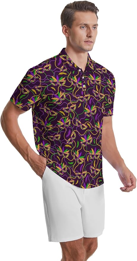 Polo Shirts for Men Moisture Wicking Mens Polo Shirts Patriotic Shirts for Men