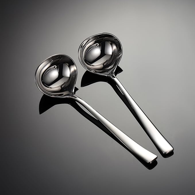 Small Gravy Sauce Ladle,18/10 Stainless Steel Ladle With Pouring,Dishwasher Safe.
