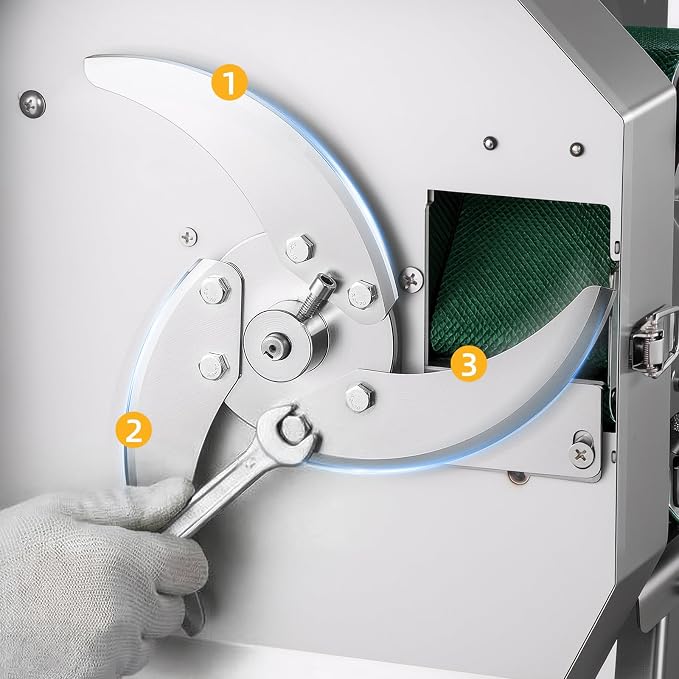 Commercial Vegetable Chopper Blade Accessory, Removable Three-Blade Wrench Tool, Replaceable Blade for KC-17
