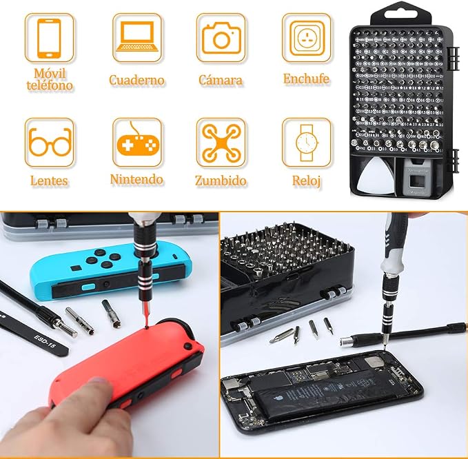 LIFEGOO Precision Screwdriver Set,Mini Repair Tool Kit with Torx Triwing Bits Repair for Electronics Computer, Macbook, Laptop, PC, RC, PS5, iphone,Jewelers, XBOX, Glasses,Camera,Eyeglasses