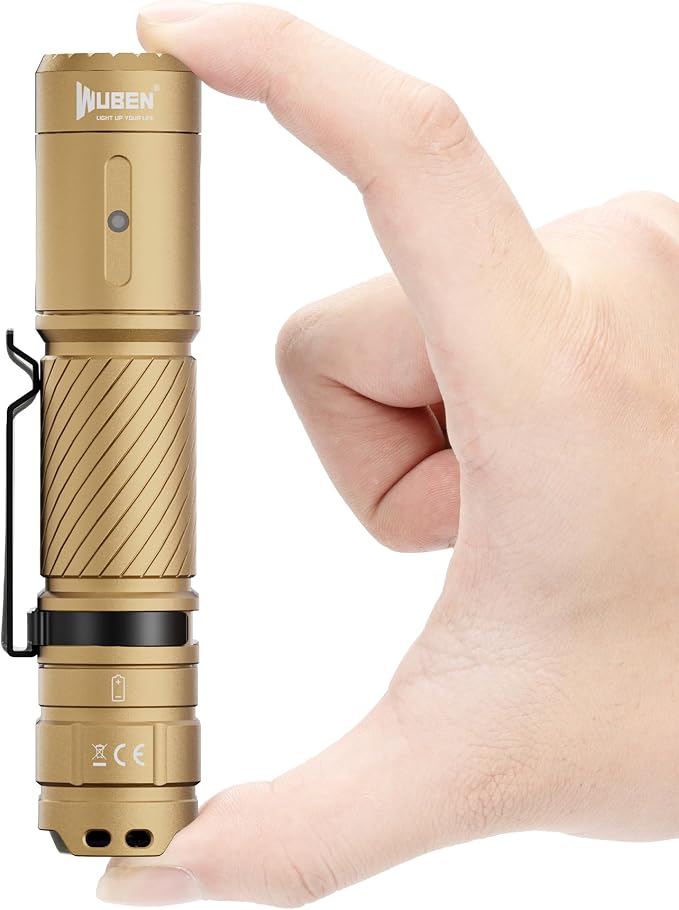 WUBEN C3 Flashlight 1200 High Lumens 6 Modes Rechargeable Flashlights | Super Bright IP68 Tactical Flashlight for Camping, Home, Emergency, Rescue, Hunting, Inspection, Repair, Tool Gifts for Men