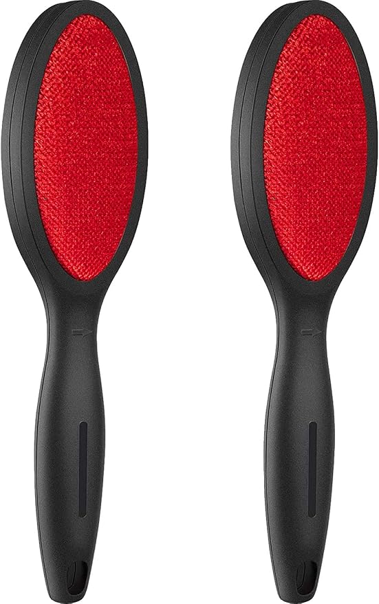 Lint Brush Lint Remover Lint Brushes for Clothes - Dual Sided Reusable Pet Hair Remover for Clothes Sheet Carpet Furniture Fabric, 2 Count