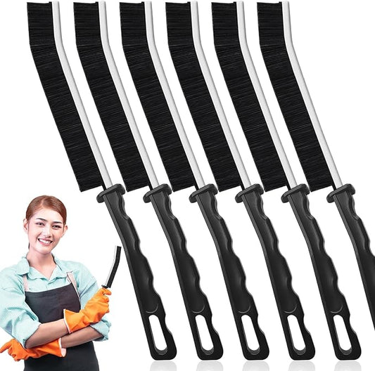 Crevice Cleaning Brush Set, Hard Bristle Gap Scrubber Tools for Bathroom Grout, Window Tracks & Shower Doors, Deep Cleaning Home Essentials & Practical Housewarming Gifts