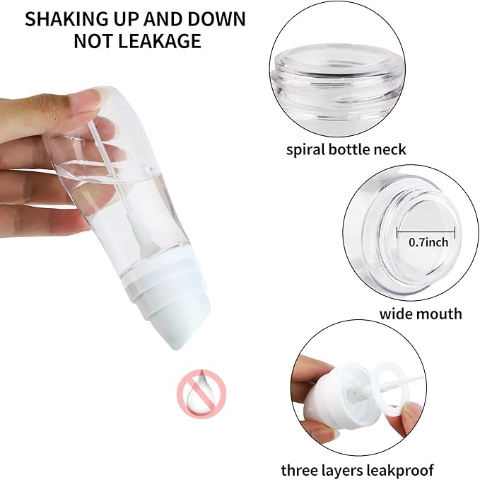 Yolaist Small Spray Bottle with Fine Mist, 2 Pack 3.4oz/100ml Travel Spray Bottles for Toners, Refillable Spray Bottles for Liquid Cosmetics TSA Approved Travel Essentials