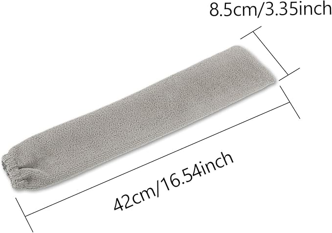 Boao 6 Pack Gap Dust Cleaner Refills, Microfiber Replacement Cloth Covers for Under Furniture Duster, Washable & Reusable Dusting Sleeves