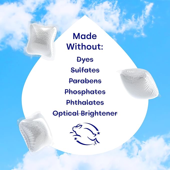 Dropps Fabric Softener Pods, Crisp Breeze (64 Count) - Laundry Softener For Soft & Fluffy Fabrics | Liquid Softener & Dryer Sheet Alternative | Clean Ingredients | Plastic Free Packaging