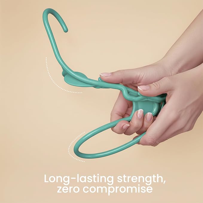 Utopia Home Plastic Hangers 50 Pack – Space Saving Clothes Hanger Aqua | Durable & strong | Closet organizer & storage | Ideal for apartments, dorms & stocking stuffers