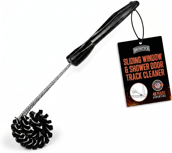 Brushtech Sliding Window and Shower Door Track Cleaner