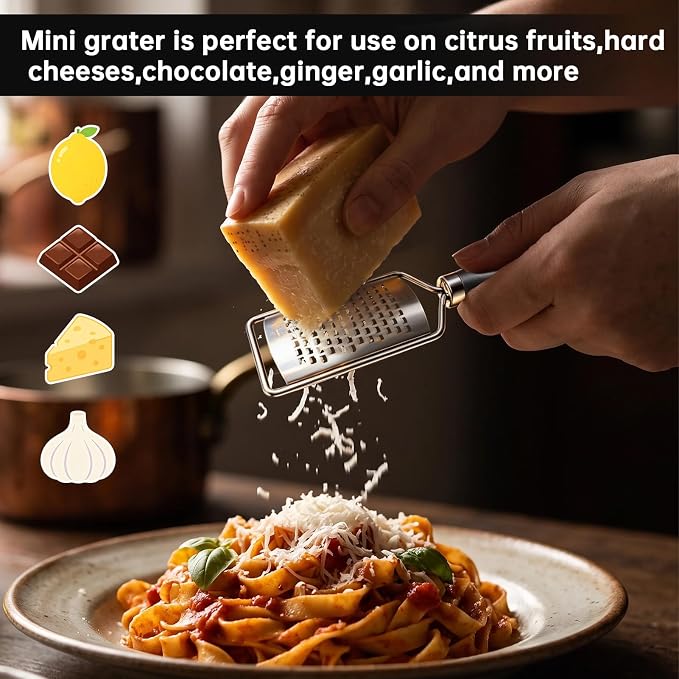 Lemon Zester, Mini Cheese Grater, Small Citrus Zester for kitchen,1.8"W x 5.8"L