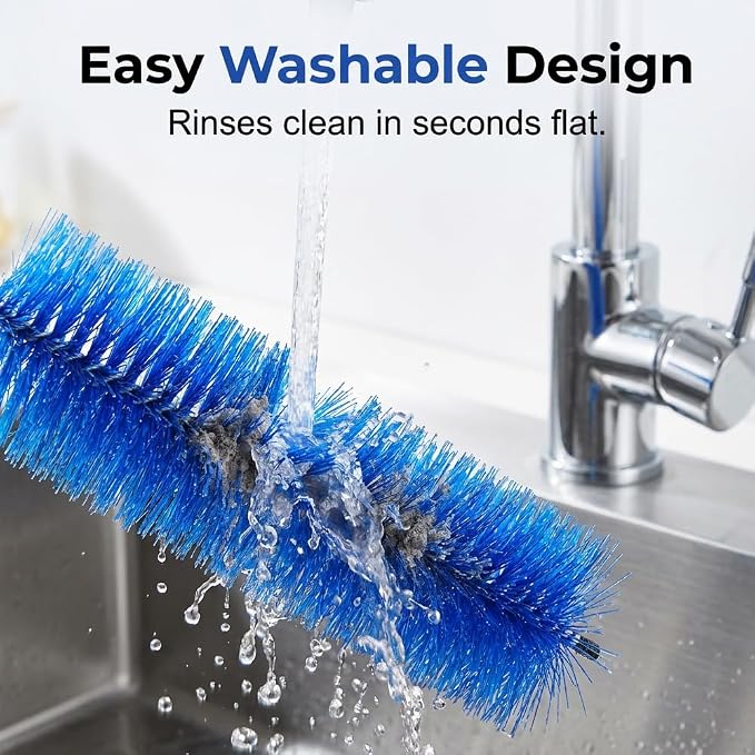 Fan Cleaning Brush, 2026 New Bendable Microfiber Head Dusting Brushes, Reusable Fan Cleaner Brush Dust Remover for Electric Fans, Air Conditioning, Car Vents and Blind (2pcs,mixedB, 48cm)