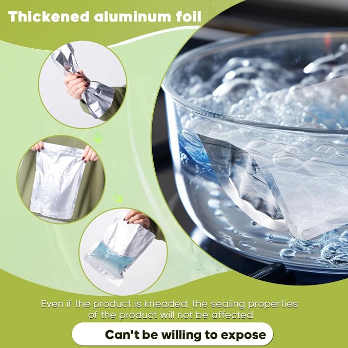 10pcs 5 Gallon Mylar Bags for Food Storage with Oxygen Absorbers and Labels | 17x27 Inch Zipper Pouches Resealable Extra Thick 10 Mil for Long Term Food Container Sets,Heat Sealable