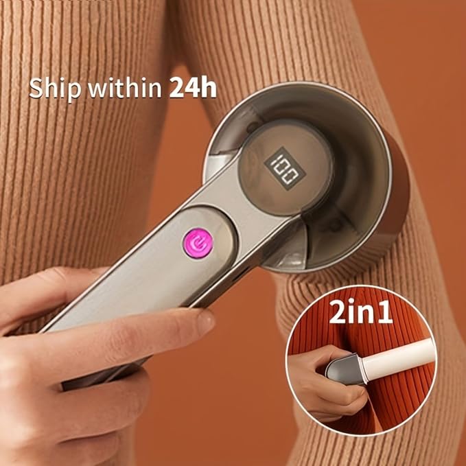Fabric Shaver for Clothes, Rechargeable Lint Remover with Efficient Blades, Fast Charging & Detachable Design, Safe for Home Use, Compatible with Wool, Sweaters, Jeans, Upholstery(3 Blade gray)