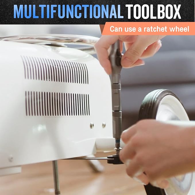 DIY Screwdriver 24 in 1, 2026 Upgrade Multi Bit Magnetic Screwdriver Set Multifunctional Toolbox, 24 in 1 multifunctional household wrench screwdriver tool combination set (1)
