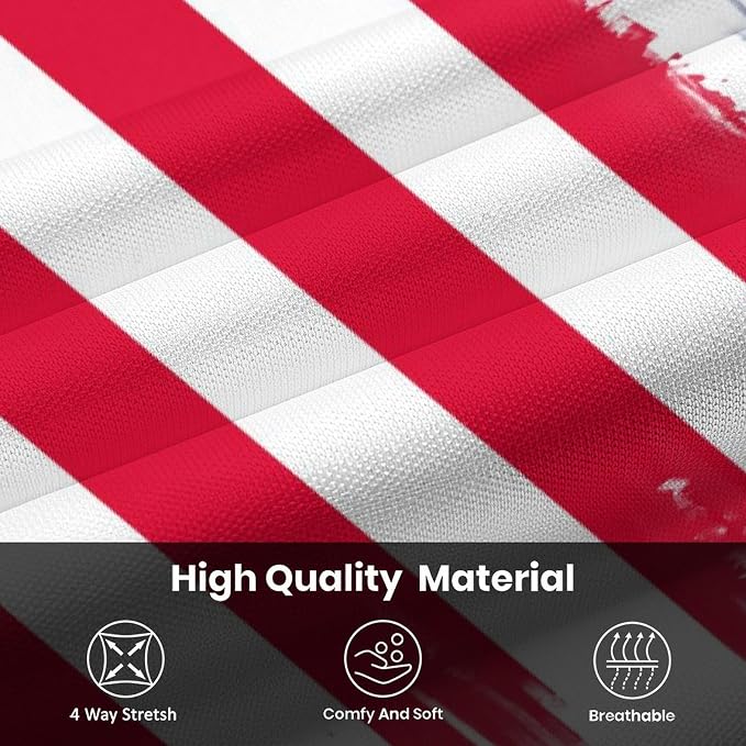 Polo Shirts for Men Moisture Wicking Mens Polo Shirts Patriotic Shirts for Men