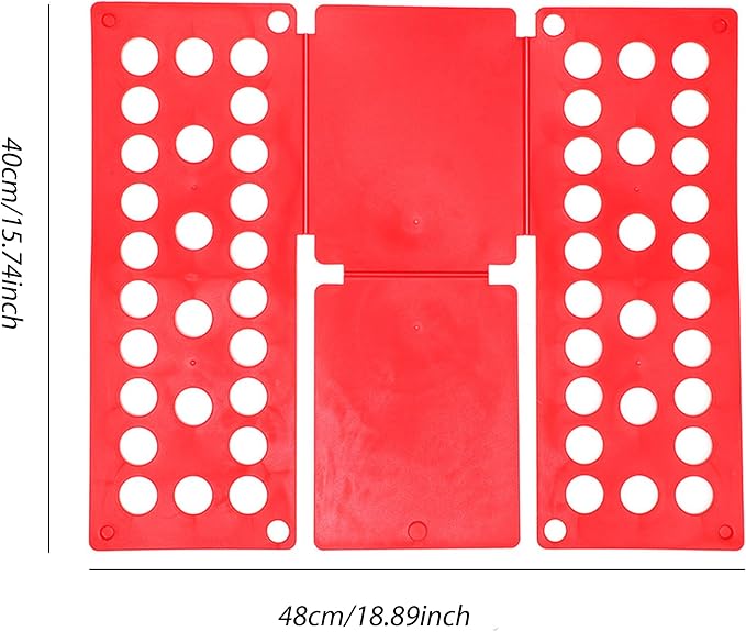 Clothes Folding Board, Blue Adjustable T-Shirt Folder,Kids clothes foldingboard 、Small Size for 1-9 Years Old、folding board for kids 15.7 x 18 Inch, Laundry Organizer for Adults and Kids(RED)