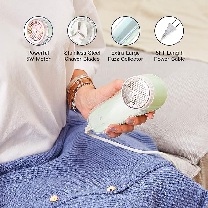 Fabric Shaver, Fuzz Balls Pills Lint Remover, AC120V Plug and Play