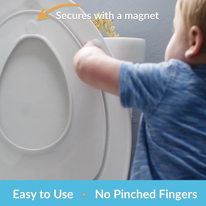 Mayfair NextStep2 Toilet Seat with Built-In Potty Training Seat, Slow-Close, Removable that will Never Loosen, Elongated, White, 2-Pack
