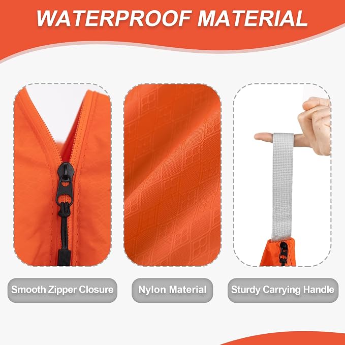WiseBoy Travel Laundry Bag Dirty Clothes Organizer, Extra Large Laundry Bag | Oversized Laundry Bag, Zippered Nylon Wet Dry Storage Bag for College Dorm, Camping, Caravan, Foldable, Washable, 120L