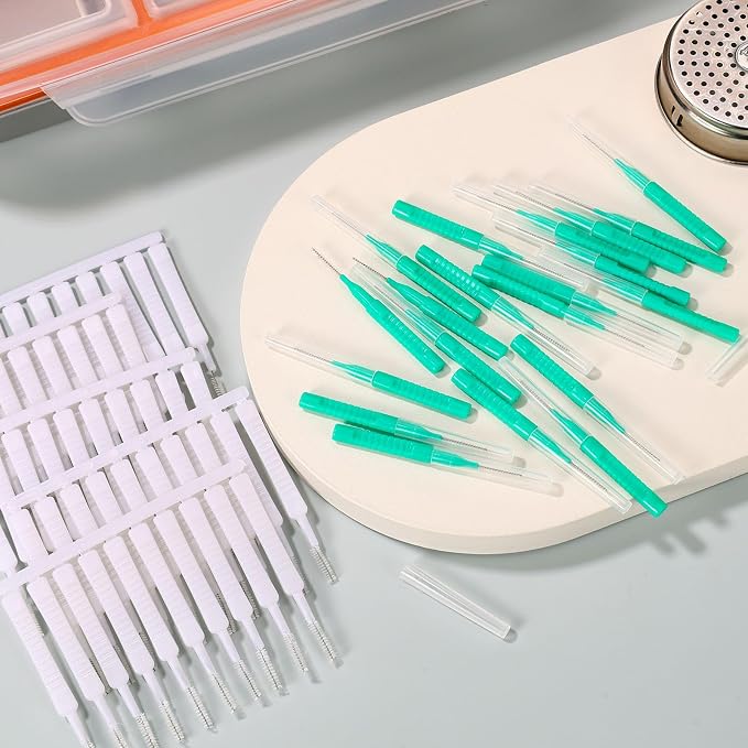 70pcs Shower Head Cleaner Tool Kit, 2 Styles Small Hole Showerhead Cleaning Brushes & Multi-Size Picks for Bathroom Tiny Nozzle Gaps Deep Clean Unclogging Brush Set (Green, White)