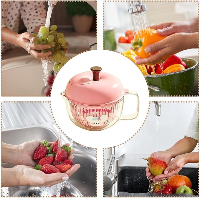 Hand Crank Washing Bowl, Salad Washer And Spinner With Bowl | Quick Dish Dryer System, Kitchen Prep Accessories For Home, Camping, Picnic
