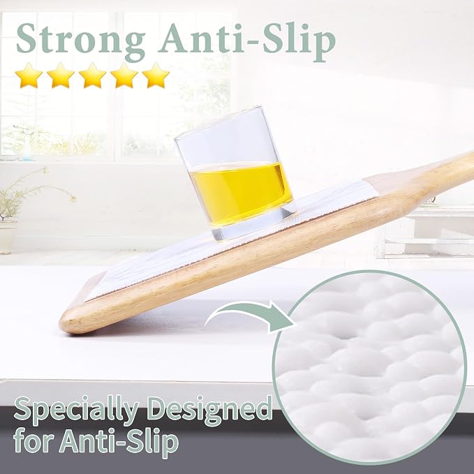 2-Layer Drawer and Shelf Liner for Kitchen Cabinet: 23.6in X 20Ft | Non Slip Waterproof Shelf Paper Non Adhesive Refrigerator Liners White Marble Easy Liners for Bathroom