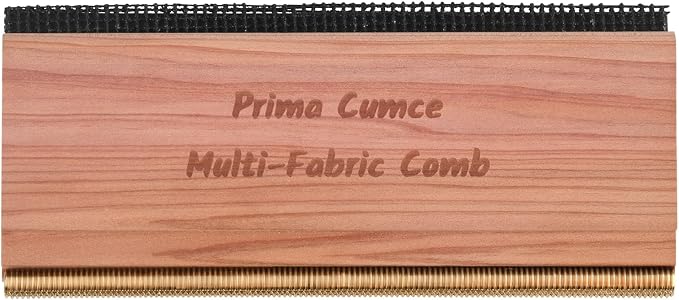 Cashmere Comb – 100 x 44 x 10mm Multi-Fabric Shaver for Clothing – Durable Cedar Wood Comb with Metal Pick – Easy to Use and Portable Fiber Cloth Pilling Remover Ideal for Sweaters, Fuzz
