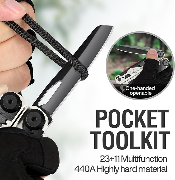 23 in 1 Multitool with Premium Gift Box, Cool Gadgets for Men (White) | Include Screwdrivers Saw Screwdrivers Bottle Opener Pliers Camping Knife, Best Gift for Boyfriend Son Dad Him Husband