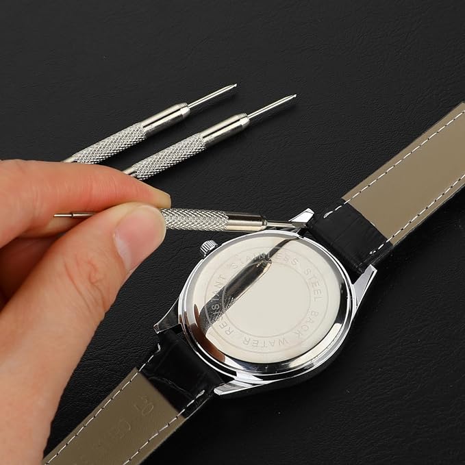 Professional Watch Pins Removal Tool，3 Pack Stainless Steel Double-Ended Watch Spring Bar Tool Watch Band Adjustment Tool Kit for Watch Repair Fix Replacement Sizing