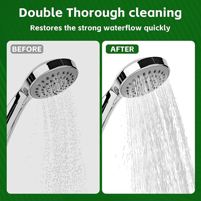Multisize Shower Head Cleaner Tool Set, Shower Head Cleaning Brush for Small Hole Nozzle Unclogger, Anti-Clogging Cleaner with Storage Box for Bathroom, Faucet & Home Cleaning (60 Pcs)