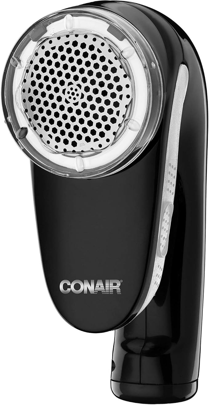 Conair Fabric Shaver and Lint Remover, Rechargeable Portable Fabric Shaver, Black