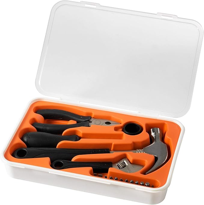 Ikea Fixa Tool Kit 17-Piece, Home Tool Kit, Tool Box, Perfect for Home Come with Compartment Containers to Easy Store