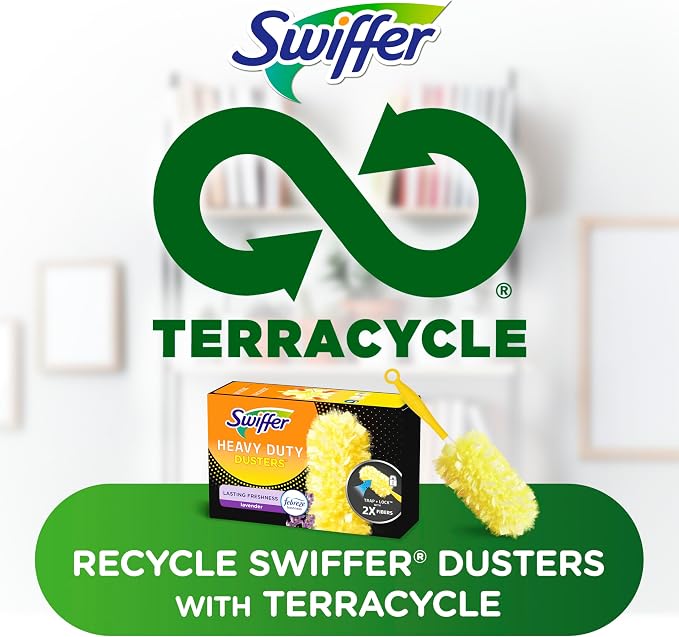 Swiffer Dusters Heavy Duty Multi-Surface Duster Refills for Cleaning, Lavender, 11 Count (Pack of 3)