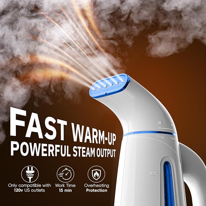 OGHom Steamer for Clothes, Handheld Clothing Steamer for Garment, 240ml Big Capacity 700W Portable Travel Steam Iron (Only for 120V)