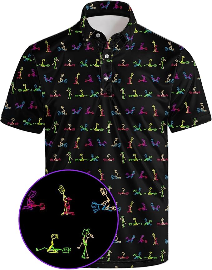 Polo Shirts for Men Moisture Wicking Mens Polo Shirts Patriotic Shirts for Men