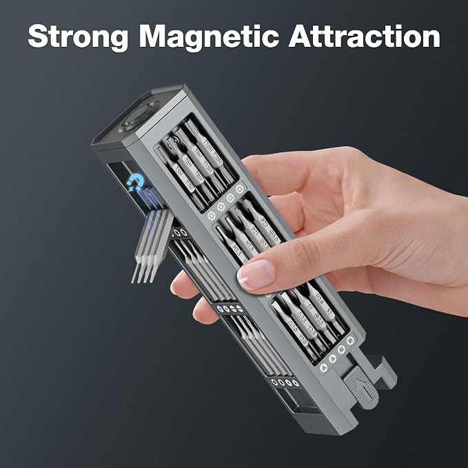 WORKPRO 60-in-1 Precision Screwdriver Set with Pop-up Magnetic Case, Well-organized CRV Small Screwdrivers, 360°Spin Mini Screw Driver Kit for Electronics, Phone, Computer, PC, Watch, Eyeglass