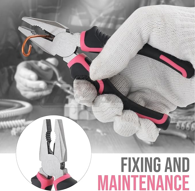Hi-Spec Tool Set 25pc Pink Household DIY Tool Kit for Women. Small Mini Tool Box Set of Starter Basic Ladies Tools | 25pc, Household quick repair and maintenance, starter tool kit, mini tool set, ladies portable toolbox, DIY Gift