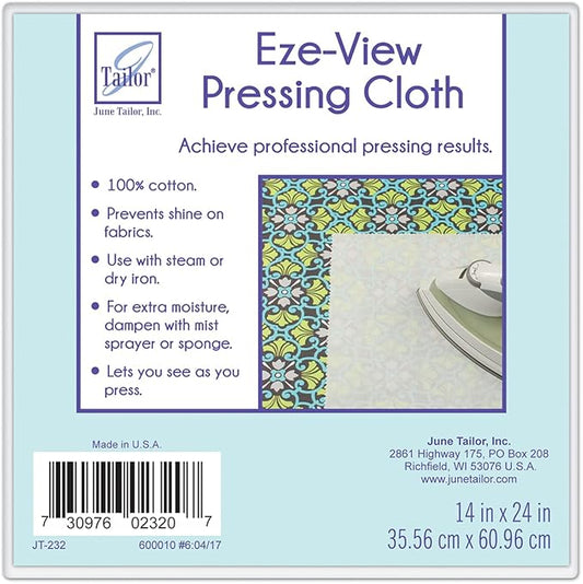 June Tailor Eze-View 24-by-14-Inch 100% Cotton Press Cloth